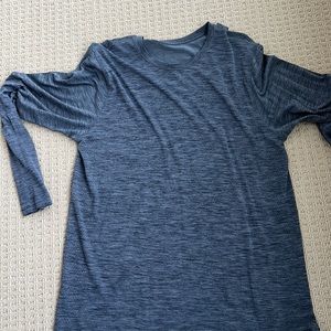Grey Long-sleeve Lululemon shirt. Thinner material